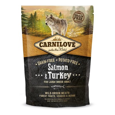 Сухий корм Carnilove Salmon & Turkey для дорослих собак великих порід, лосось та індичка, 1,5 кг 150828/8952 фото